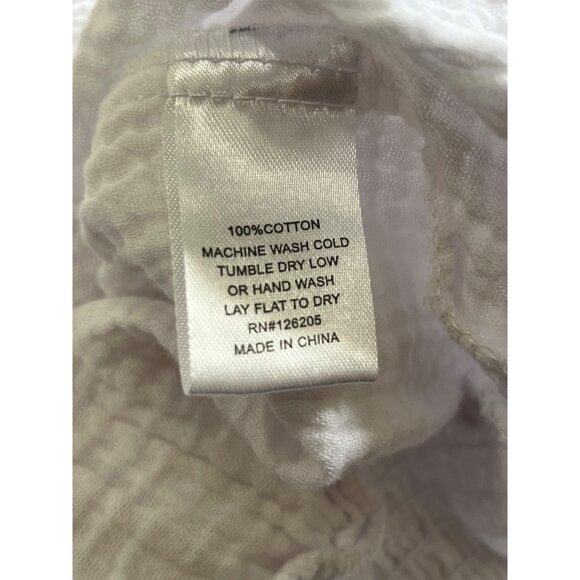 Joie Gauze Wide Leg Pants Womens L White High Rise Pull On Beach Boho Comfort - Picture 4 of 8